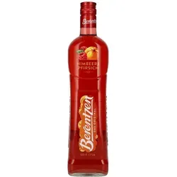 Berentzen Himbeere-Pfirsich Likör 0,7l – Fruchtiger Genuss - Der Berentzen Himbeere-Pfirsich Likör vereint die Aromen reifer Himbeeren und saftiger Pfirsiche. Ideal für Cocktails oder pur, bietet er ein erfrischendes Geschmackserlebnis mit 16% Vol. – perfekt für gesellige Anlässe!