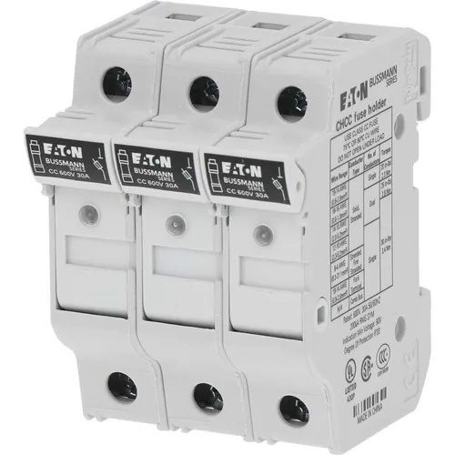 Bussmann 3P 10X38 MFH 30A 600V - Zuverlässiger Class CC-Indikator - Hochwertiger Bussmann 3P 10X38 MFH 30A 600V Class CC-Indikator, ideal für professionelle Anwendungen. Bietet eine sichere und effiziente Stromüberwachung.