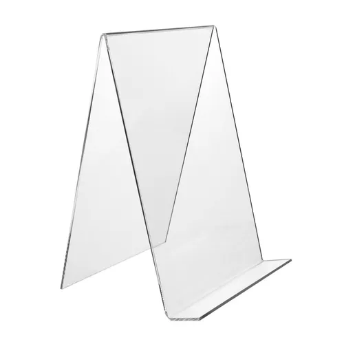 DIN A4 Buchstütze / Buchständer / Warenstütze / Warenträger aus Acrylglas