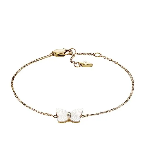 Fossil Jewelry JF04425710 Damenarmband - Elegantes Damenarmband aus Edelstahl in edlem Gold, perfekt für jeden Anlass und ein stilvolles Accessoire.