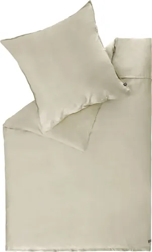 SCHÖNER WOHNEN Satin Bettwäsche 135x200 Beige - Luxus 2-teiliges Set - Bettwäsche-Sets aus 100% hochwertiger Satin Baumwolle, seidig weich und atmungsaktiv – für ein angenehmes Schlafklima das ganze Jahr über.