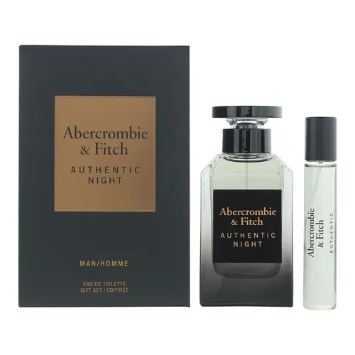 Abercrombie & Fitch Authentic Night Men Geschenkset 2-teilig - Entdecken Sie das stilvolle Geschenkset mit 100ml EDT für Herren. Perfekt für besondere Anlässe, bietet es einen markanten Duft, der durch seine ansprechende Verpackung besticht.