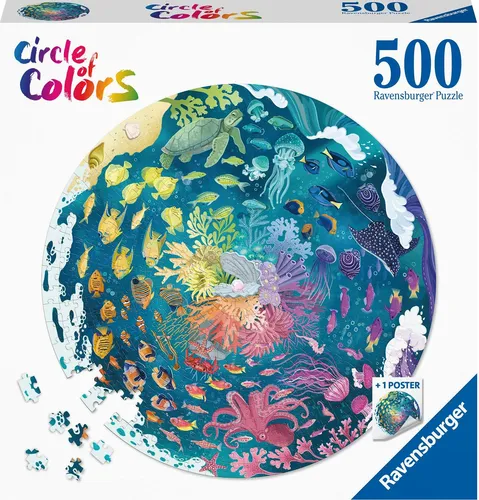 Ravensburger Puzzle 17170 Circle of Colors - Ocean & Submarine 500 Teile Puzzle
