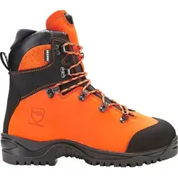 KOX Schnittschutzstiefel DUE Orange Größe 40 | S3 | Wasserdicht & Atmungsaktiv - Der KOX DUE Schnittschutzstiefel bietet höchsten Tragekomfort mit atmungsaktiver Polsterung. Ideal für den professionellen Einsatz im Forstbereich, robust und wasserdicht für alle Wetterbedingungen.