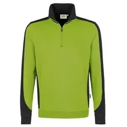 Zip-Sweatshirt Contrast "Performance" 476 - 5XL - kiwi - Arbeits- & Schutzkleidung, strapazierfähiges Mikralinar®-Gewebe für hohen Tragekomfort und individuelle Veredelungsmöglichkeiten