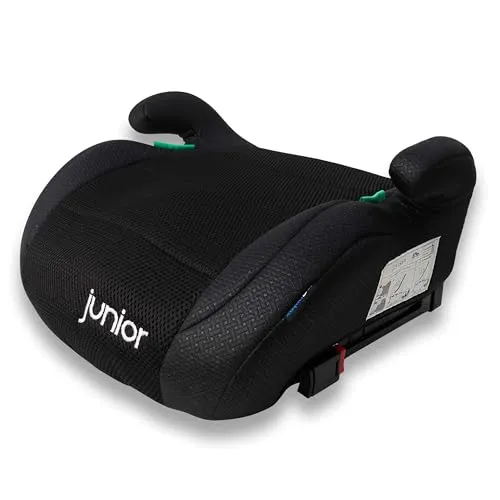 PETEX Max Plus Auto-Kindersitzerhöhung mit Isofix - Sitzerhöhung für Kinder von 125 bis 150 cm, geprüft nach i-Size ECE R129, mit stabiler Isofix-Befestigung und waschbarem Bezug für höchsten Komfort und Sicherheit.