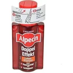 3x Alpecin DOPPEL EFFEKT COFFEIN SHAMPOO gegen Haarausfall und Schuppen - 200ml