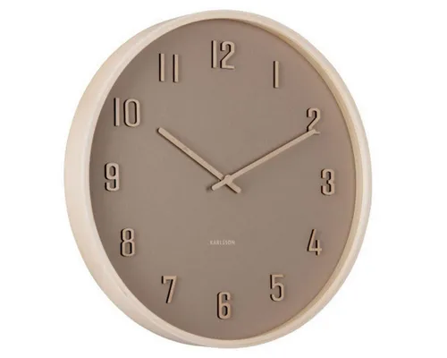 Karlsson Wanduhr Nervadura Rund Holz Braun (40cm) - Elegante Wand- und Holz-Uhr von KARLSSON mit modernem Design. Ideal für stilvolle Wohnräume und setzt einen besonderen Akzent an jeder Wand.