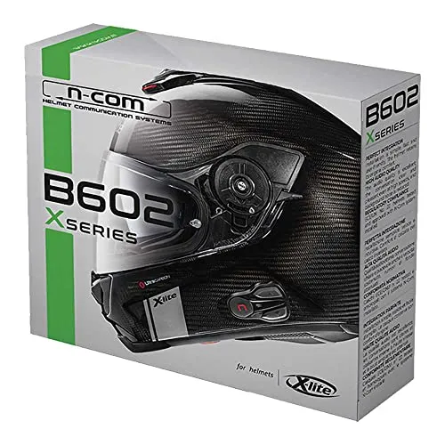 N-COM Headset B602 X für X-Lite Helme - Bluetooth HD Intercom für klare Kommunikation beim Fahren, ideal für Motorradfahrer und Passagiere
