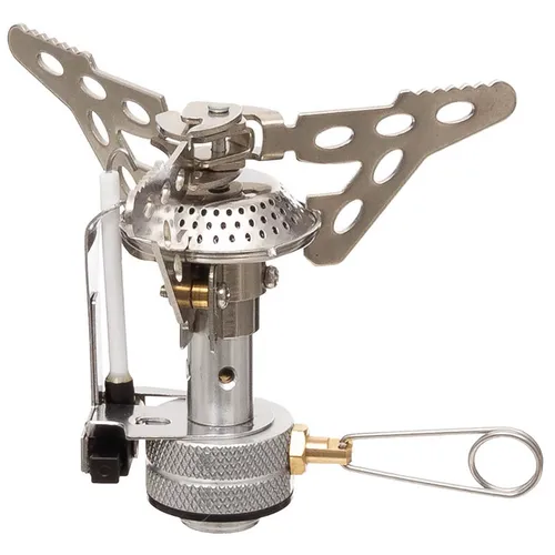 Gaskocher Klappbar mit Piezo Zündung - Fox Outdoor - Campingkocher für unterwegs, leicht und tragbar mit klappbarem Design und Piezo Zündung, ideal für Backpacking und Outdoor-Aktivitäten.