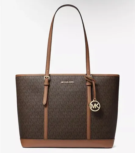MICHAEL KORS Damen Jet Set Travel Sling Bag - Braun, stilvolles Design für unterwegs und ideal für den täglichen Gebrauch
