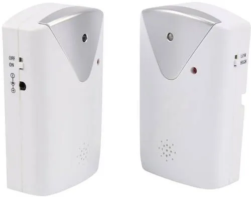 Olympia IR 500 5964 Funk-Alarmanlagen-Erweiterung - Zubehör für Sicherheitstechnik - Infrarot Lichtschranke mit Alarmfunktion, bietet zuverlässige Überwachung auch bei Stromausfall durch AA-Batterien.