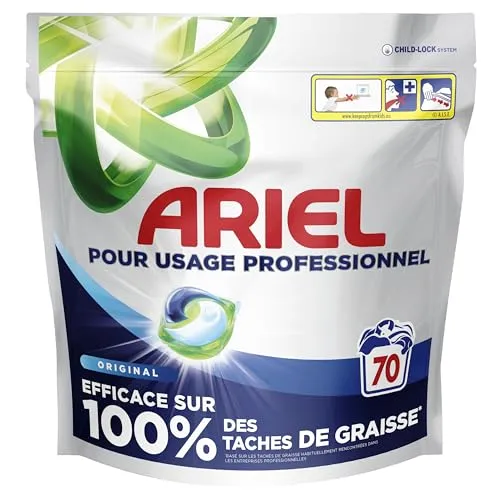 Ariel All-in-1 Pods Regular – 70 Waschladungen im Vorteilspack - 3-in-1 Pods für tiefenwirksame Reinigung, Fleckentfernung und Frische. Ideal für weiße und Alltagswäsche – effizient und einfach in der Anwendung. 100 % wasserlöslich, keine Rückstände. Perfekt für den regelmäßigen Waschbedarf!