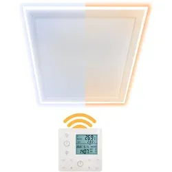 Heidenfeld Infrarot-Deckenheizung HF-HP500 mit Licht - Elektroheizungen - Kombinierte Heizung und Lampe, ideal für Platzsparende Lösungen in Räumen von 3-20m². Inklusive Fernbedienung und LED-Rahmen für höchsten Komfort.