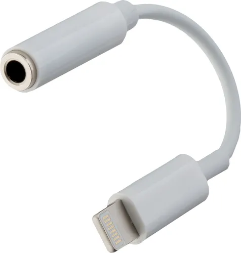 Buchse 3.5mm auf Lightning Stecker (Weiß) 17926