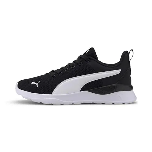 PUMA Unisex Kinder Anzarun Lite Jr Sneaker, Puma Black Puma White, 38.5 EU - Sneaker mit SoftFoam+ Innensohle für maximalen Laufkomfort und PU-Zwischensohle für geschmeidigen Gehkomfort – ideal für aktive Kinder.