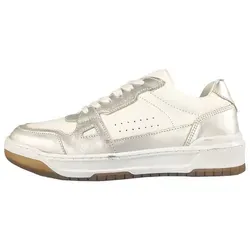Bullboxer Sneaker Low Schnürschuh Weiß 39 EU - Stylischer Sneaker in Größe 39 EU aus hochwertigem Leder und Textil. Bequeme Passform mit 2 cm Absatzhöhe, ideal für den Alltag und vielseitig kombinierbar.