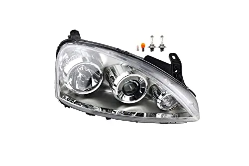 Johns Halogen Scheinwerfer für Opel Corsa C (07/2003-12/2009) Rechts - Hochwertiger Halogen Scheinwerfer für Opel Corsa C, ideal für zuverlässige Fahrzeugbeleuchtung. E-Typ-geprüft für optimale Sicherheit im Straßenverkehr.