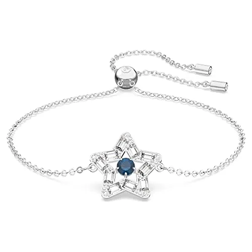 Swarovski Stella Armband 5639187 - Perlenarmband für Damen mit Sliding-Verschluss, aus rhodiniertem Metall und funkelnden Swarovski-Kristallen in elegantem Weiß - perfekt für besondere Anlässe.
