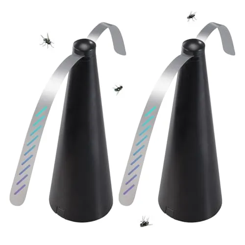 Exbuster leise Insektenvertreiber: 2er-Set tierfreundliche Insektenvertreiber, 2 Flügeln, Batteriebetrieb (Outdoor, Wespenabwehr-Ventilator)