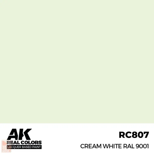 AK Interactive RC807 - Cream White RAL 9001 17 ml. - Neu