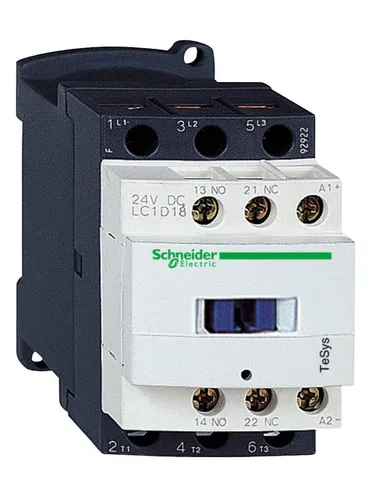 Schneider Electric Contactor LC1D18V7 - Komponenten für Schaltkästen und Schränke, zuverlässiger Hilfskontakt für effiziente Steuerung und Automatisierung