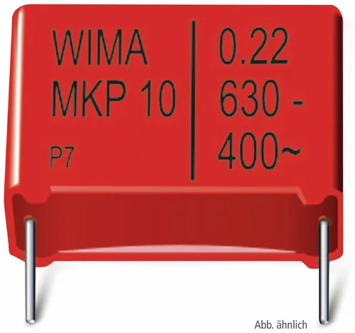 WIMA Folienkondensator, 0,022UF, 1000V, radial, RM 15, MKP1O122204C00KSSD