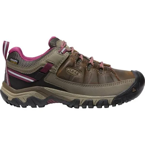 KEEN Damen Targhee 3 Waterproof Wanderschuh - Weiss Boysenberry, 37.5 EU - Wanderschuhe mit wasserdichter KEEN.DRY Membran für trockene Füße, ideal für unwegsames Gelände. Hohe Traktion durch All-Terrain Gummi-Außensohle und komfortable Passform für lange Wanderungen.
