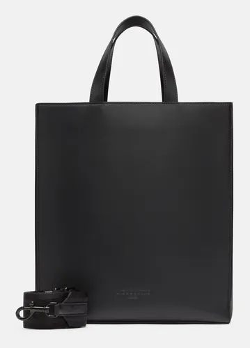 Shopper LIEBESKIND BERLIN "Paper Bag", Damen, Gr. B/H/T: 29cm x 34cm x 15cm, schwarz, Leder, Taschen, modische Optik, Crossbody Bag, zertfiziert nach Leather Working Group