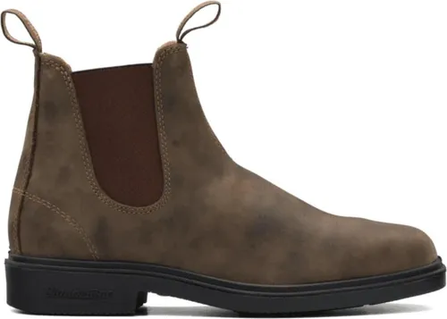 Blundstone Chisel Toe 1306 Chelsea Stiefel, Braun (Rustic Brown) - Klassische Unisex Chelsea-Stiefel aus robustem, wasserdichtem Leder für vielseitigen Einsatz und höchsten Tragekomfort.
