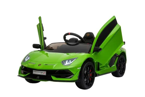 Elektro Kinderauto "Lamborghini Aventador SVJ" - lizenziert 12V - Batteriebetriebene Fahrzeuge mit hydraulischen Flügeltüren, MP3-Anschluss und bis zu 6 km/h – das perfekte Fahrvergnügen für Kinder ab 3 Jahren!