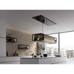 Berbel Deckenlifthaube Skyline Frame 160 Fernb. - Hochwertige Inselhaube - Dunstabzugshaube für Kochinseln, elegantes Design mit Fernbedienung und Garantie für zuverlässige Leistung.