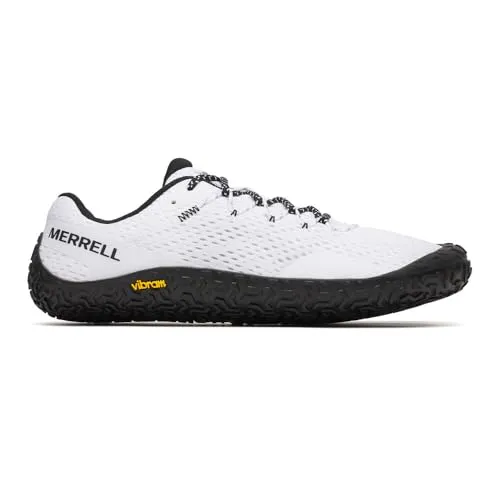 Merrell Unisex Vapor Glove 6 Sneaker, White, 48 EU - Laufschuhe für Herren und Damen, extrem leicht und barfußähnliches Tragegefühl für natürliche Bewegungsfreiheit.