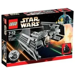 LEGO Star Wars 8017 Darth Vader's TIE Fighter - LEGO® Set zum 10-jährigen Jubiläum, detailgetreuer Darth Vaders TIE Fighter mit öffnendem Cockpit und Klappraketen. Ideal für Star Wars-Fans ab 7 Jahren.
