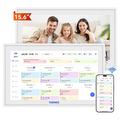 P15 WiFi Digital Calendar - 15.6 Inch Digital Wall Calendar Touch Screen Family