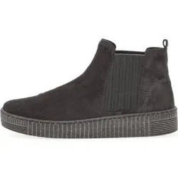 Gabor Chelseaboots Plateau Stiefelette mit Kontrastnähten - Wanderschuhe aus Veloursleder, sportlich und bequem mit Gabor BEST FITTING Technologie, ideal für lange Spaziergänge und Alltag.