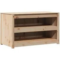 vidaXL Küchenschrank Braun 106 x 55 x 64 cm aus Massivholz Kiefer - Küchenunterschrank aus robustem Kiefernholz mit elegantem Design, ideal für platzsparende Stauraumlösungen in modernen Küchen.