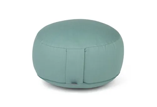 bodhi Meditationskissen RONDO ECO – Dinkel-Füllung - Rundes Meditationskissen aus 100% Bio-Baumwolle mit anpassbarer Dinkel-Füllung. Ideal für verschiedene Sitzpositionen, leicht zu reinigen und praktisch mit Tragegriff.