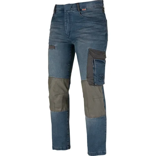 WÜRTH MODYF Arbeitsjeans Janus - Professionelle Arbeitshose Größe 54, Blau, mit langlebigem YKK Reißverschluss und 7 funktionalen Taschen