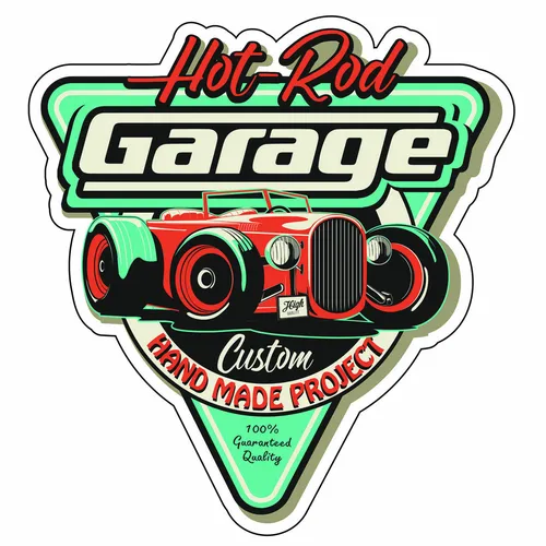Retro Aufkleber Hot Rod Old School Motorcycles Sticker Race Retro Vintage #24