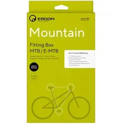 Ergon Fitting Box MTB/E-MTB Einstellhilfe - Praktische Einstellhilfe zur optimalen Anpassung der Kontaktpunkte am Fahrrad für verbesserten Komfort und Fahrvergnügen.