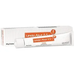 Linola Akut 0,5% Hydrocortison Creme - Arzneimittel zur Linderung von Hauterkrankungen, schnell wirksam und ideal für empfindliche Haut.
