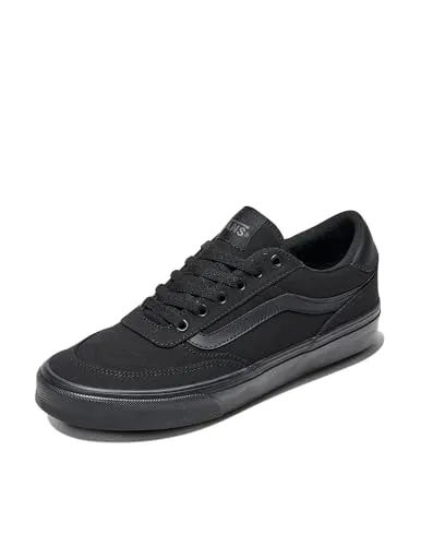 Sneaker VANS "BROOKLYN LS", Gr. 44, Schwarz - Sportliche Sneaker von Vans mit atmungsaktivem Obermaterial und rutschfester, leicht profilierter Sohle – ideal für Skateboarding und lässige Freizeit-Outfits.