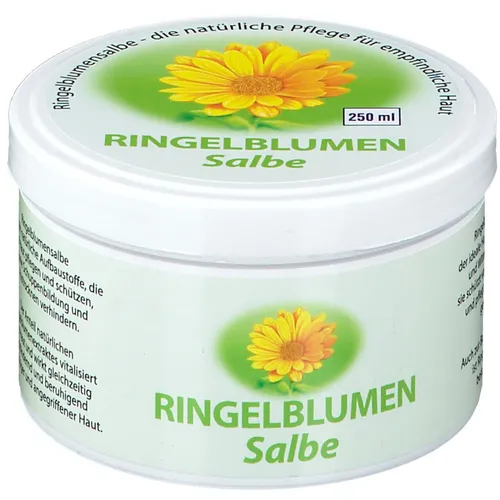 Ringelblumensalbe 250 ml - Arzneimittel zur Hautpflege, ideal zur Linderung von Hautirritationen und zur Förderung der Wundheilung.