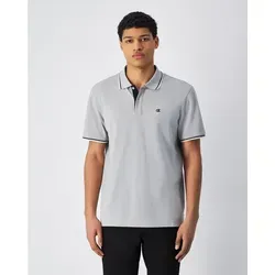 Champion Herren Legacy-Polo mit Chest Logo, Grau (Es074), M - Poloshirt für Herren, aus hochwertiger Baumwolle mit gesticktem Champion Logo, ideal für warme Tage und vielseitige Anlässe.