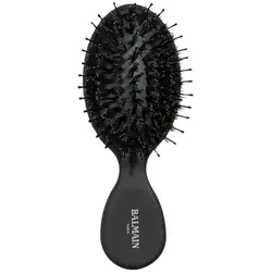 Balmain Hair Couture All Purpose Spa Brush - Mini Universalbürste mit 100% Wildschwein- und Nylonborsten, ideal für die Kopfhautstimulation und das Haarwachstum. Perfekt für unterwegs!