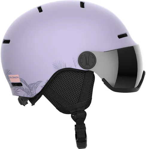 SALOMON Kinder Helm ORKA VISOR - Leichtgewichtiger Schutz für junge Rider - Ski- & Snowboardhelme, superleichter Helm mit Passformsystem für optimalen Sitz und integrierter Visor für Skibrillenfreiheit.
