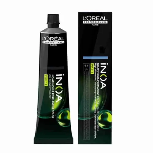 L'Oréal Professionnel, iNOA 8.13 Hellblond Aschgold, permanente Haarfarbe, ohne Ammoniak & Vegan, deckt bis zu 100% des weißen Haares ab, strahlende Farbe ohne Reflektionen & langanhaltend, 60 g