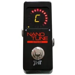 JHT Nano Strobe Pedal Tuner NSP-1 - Zubehör für Tasteninstrumente, kompakter Pedaltuner mit True Strobe Funktion für präzises Stimmen bis +/- 0,02 Cent – ideal für Musiker, die höchste Genauigkeit benötigen.