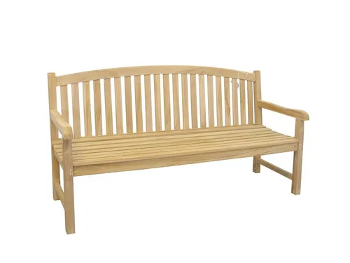 AFG Gartenbank 4-Sitzer aus witterungsbeständigem Teakholz - Die elegante 4-Sitzer Gartenbank aus massivem Teakholz bietet Komfort und Stil. Ideal für entspannte Stunden im Freien, entwickelt sie mit der Zeit eine attraktive Patina. Leicht montierbar und robust für den Garten.